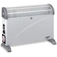 Plein Air Chauffage électrique d'appoint - Thermostat réglable 3 niveau - 2000W - Blanc