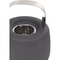 Viva Scandinavia Viva Nicola Charcoal Porcelain Japanese Style Ta Pot - 40 oz / 1,18L avec filtre en acier inoxydable en acier inoxydable en acier inoxydable en a