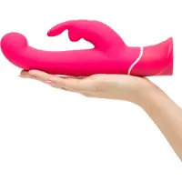 Happy Rabbit - Vibromasseur point G avec stimulateur clitoris - étanche - rose