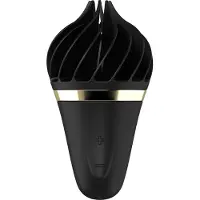 Satisfyer Sweet Treat - stimulateur clitoridien rotatif rechargeable (noir)