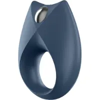 Huismerk Royal One - Anneau pénien vibrant contrôlé par application, pour hommes (bleu)