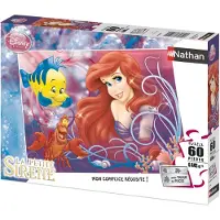 Nathan RAVENSBURGER - Puzzle de 60 pièces : La jolie petite sirène / Ariel de Disney