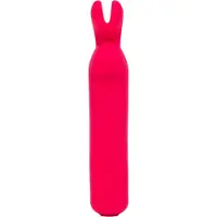 Happy Rabbit - mini vibromasseur bullet lapin rechargeable - silicone rose
