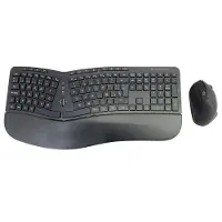Conceptronic ORAZIO02ES ERGO - Tastatur-und-Maus-Set - kabellos - 2.4 GHz - Spanisch - Schwarz