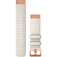 Garmin - Bracelet de rechange - Bracelet Quickfit 20 Nylon Chiné crème en Nylon - Blanc