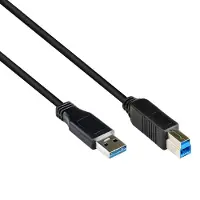 Alcasa electronik 2710-S05 USB3.0 Kabel A-B schwarz 5m