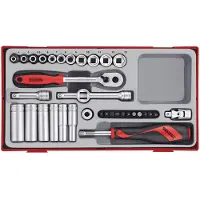 Teng Tools 3490109 Tt1435 35Pc 1/4, Dr.mm Skt Set Tc-Tray