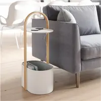 Umbra Table basse BELLWOOD blanc naturel