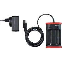 Wiha 41915 Chargeur de piles 18500 Li-Ion - avec port USB - connecteur Européen