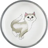 Trixie Ecuelle Chat Pour Races À Museau Court, Céramique, 0,3 L/Ø 15 Cm - 24795