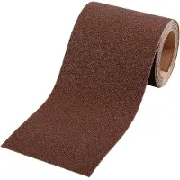 Kwb Rouleau de papier abrasif K-120, 93 mm x 5 m, pour le métal et le bois, corindon, convient pour les ponceuses manuelles et vibrantes