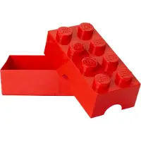 LEGO La brique de rangement 8 tenons - rouge