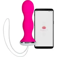 Perifit - Boule de geisha vibrante contrôlée par application (rose)