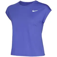 Nike Court Dri Fit Victory Short Sleeve T-shirt Bleu XS Femme