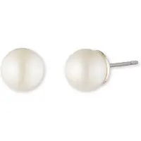 Ralph Lauren Boucles d'oreilles argent / blanc perle