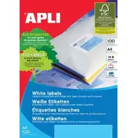 APLI Paper - Auto-Adhésif - Blanc - A4 (210 X 297 Mm) 100 Unités 18) Étiquettes