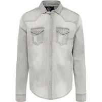 Brandit Chemise 'Riley' gris denim