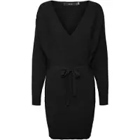 Vero Moda Hollyrem Curve Long Sleeve Short Dress Noir XS Femme