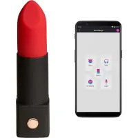 Lovense Exomoon - mini vibromasseur en forme de rouge à lèvres (noir)