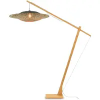 Good&Mojo - Lampadaire Kalimantan - Bambou - 190x87x207cm pour salon, chambre à coucher