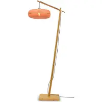 Good&Mojo - Lampadaire Palawan - Bambou - 68x40x176cm pour salon, chambre à coucher