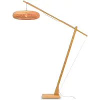 Good&Mojo - Lampadaire Palawan - Bambou - 175x60x207cm pour salon, chambre à coucher