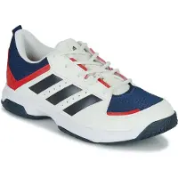 Adidas Ligra 7 M, chaussures d'intérieur, blanc cassé / bleu marine / rouge université, taille 45 1/2