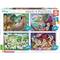 Educa Puzzle 4 en 1 Disney Classique 18105