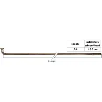 Sapim Leader Inox J-bend Spokes 100 Units Clair 262 mm
