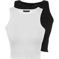 Trendyol Haut noir / blanc