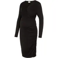 Mamalicious Pilar Tess Abk Maternity Long Sleeve Dress Noir XL