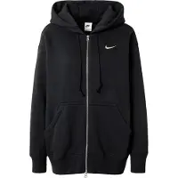 Nike Veste de survêtement 'Phoenix Fleece' noir / blanc