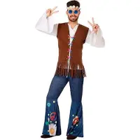 Atosa Hippie Costume Multicolore XS-S Enfants