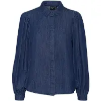 Vero Moda Nily Long Sleeve Shirt Bleu L Femme