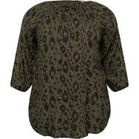 ABOUT YOU Curvy Chemisier 'Talea' olive / noir
