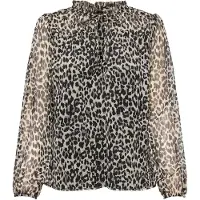 ONLY Chemisier 'Ditsy' beige / gris / noir