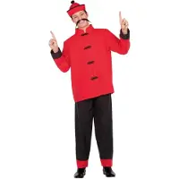 MOM Chinese Dragon Men Costume Rouge M-L Enfants