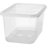Orthex 3063070 Aufbewahrungsbox BASIC L, 44 Liter, transparent