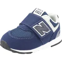 New Balance unisex pour enfant. NW574V1 Baskets 574 New bleu marine (25), Plat, Velcro, Casuel, mode enfantine