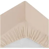 Atmosphera Drap housse beige - 90 x 190 cm