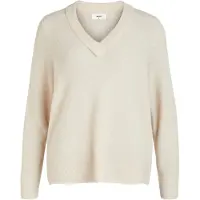 Object Ellie V Neck Sweater Beige L Femme