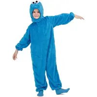 MOM Basic Cookie Monster Junior Costume Bleu 3-4 Years Enfants