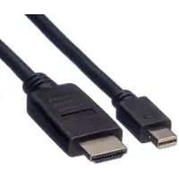 Roline Mini DisplayPort Câble, Mini DP - HDTV, M/M, 1 m
