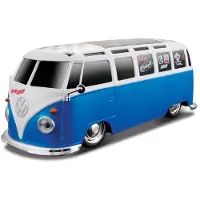 Maisto Tech 81529 - Voiture télécommandée - VW Van Samba (bleu/blanc, échelle 1:24)