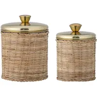 Bloomingville Abas Pot Avec Couvercle | Laiton | Acier Inoxydable | 82058047