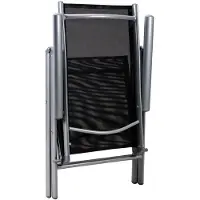 Casaria Table et chaises de jardin Bern argent noir 9pcs