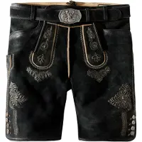 Stockerpoint Pantalon folklorique 'Bertl' beige foncé / anthracite