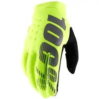 100% Brisker Gloves Jaune L Homme