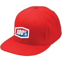 100% Essential J-fit Flexfit Cap Rouge L
