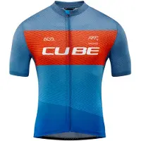Cube Teamline Cmpt Short Sleeve Jersey Bleu XS Homme